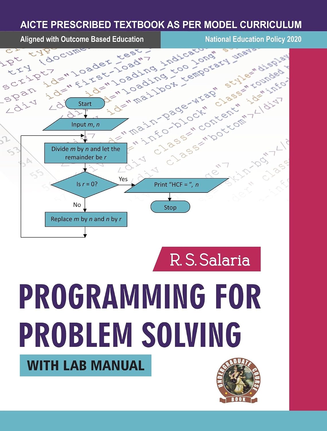 Programming for Problem Solving (with Lab Manual) | AICTE Prescribed Textbook (English): Book Code: UG003EN