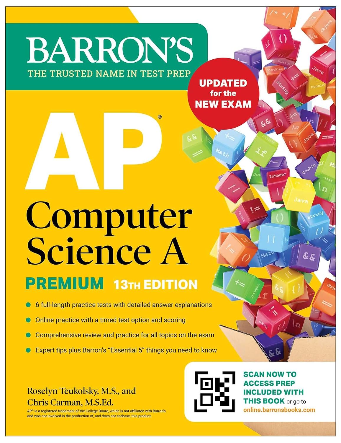 Ap Computer Science: Prep Book With 6 Practice Tests + Comprehensive Review + Online Practice (Barron's AP Computer Science A)